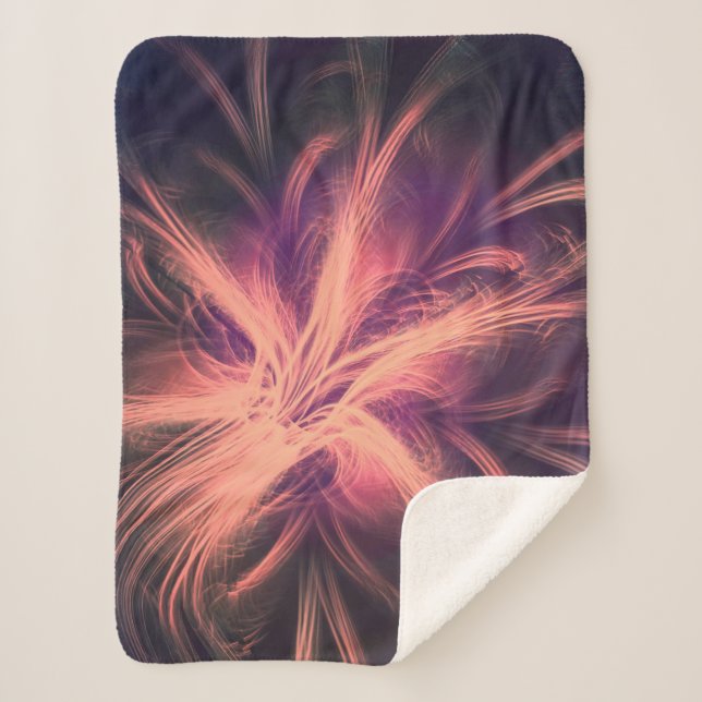 Sherpa Blanket Fractal Light Purple Palette (Front)