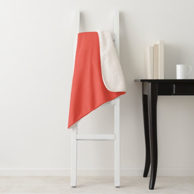 Sherpa Blanket-Large-Flamingo Coral Blanket (In Situ)