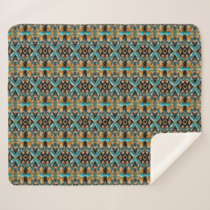 Sherpa Blanket with Bahamas Colours Design