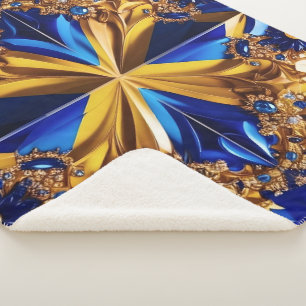 Sherpa Blanket with Sweden Colours Design