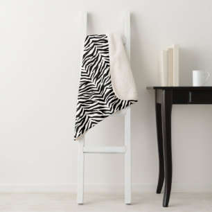 Sherpa Blanket-Zebra Print Blanket