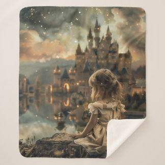 Sherpa Deken with Princess Elly Print - Warm and B Blanket