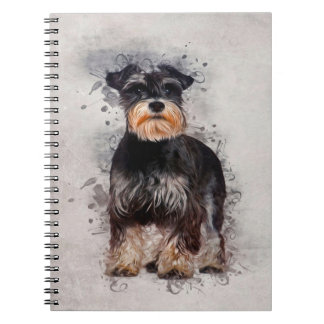 Sherpa Fleece |Schnauzer Comfy Cosy Fleece Notebook