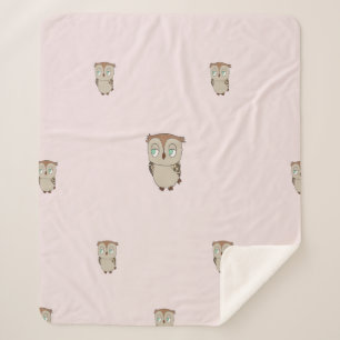 Sherpa manta with a lettuce design. blanket