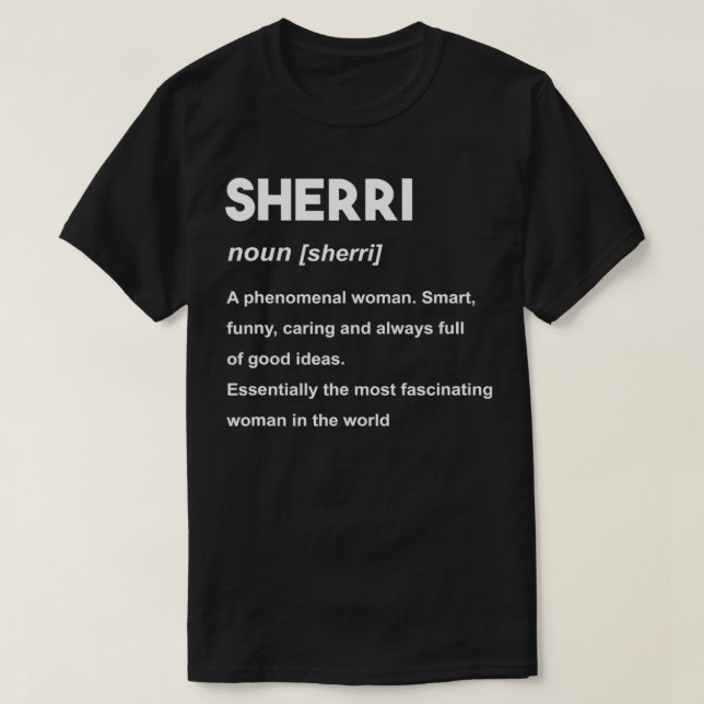 Sherri Name  T-Shirt (Design Front)