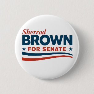 Sherrod Brown 6 Cm Round Badge
