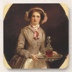 'Sherry Sir?', 1853 (oil on canvas) Coaster