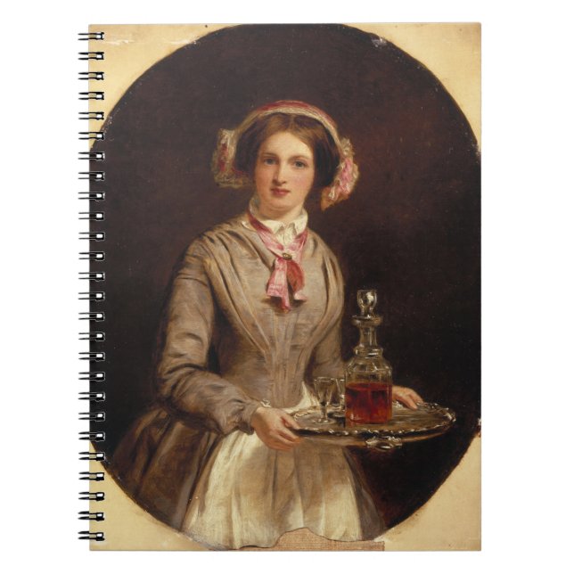 'Sherry Sir?', 1853 (oil on canvas) Notebook (Front)