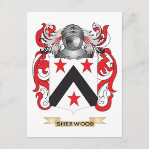 Sherwood Coat of Arms (Family Crest) Postcard