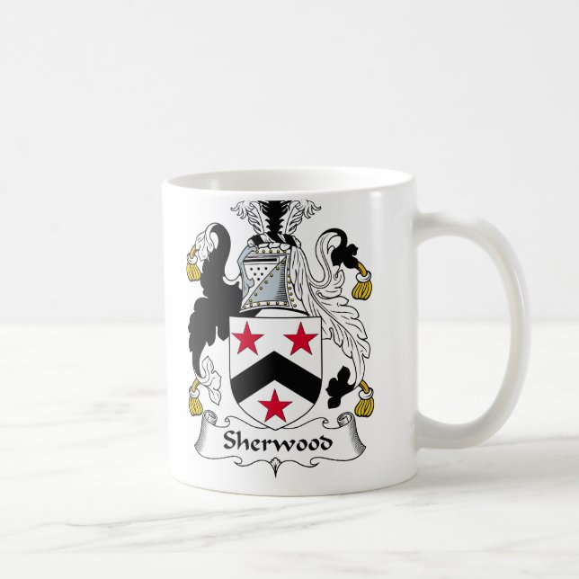 Sherwood Family Crest Coffee Mug (Right)