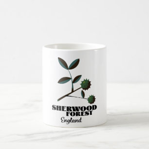 Sherwood Forest England travel poster Classic Roun Coffee Mug