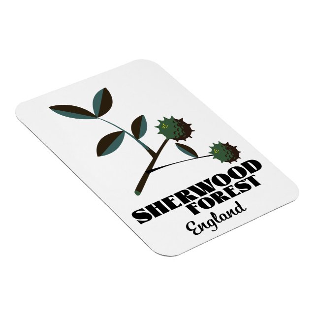 Sherwood Forest England travel poster Magnet (Right Side)