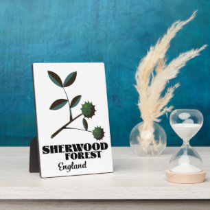 Sherwood Forest England travel poster Plaque