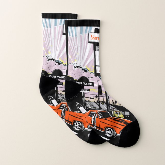 Sherwood Plaza Cotton Socks (Pair)