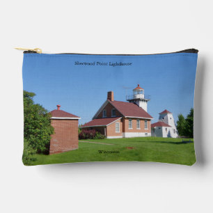 Sherwood Point Lighthouse zipper bag