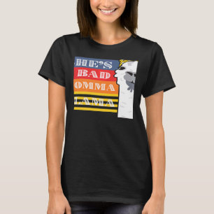She's a Bad Momma Llama For Women Animal Retro 2 T-Shirt