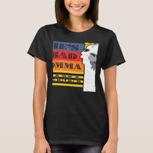 She's a Bad Momma Llama For Women Animal Retro T-Shirt