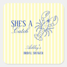 She's A Catch Coastal Bridal Shower Favour
