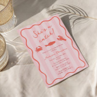 She's A Catch Lobster Pink & Orange Bridal Shower