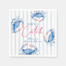 She's a Catch Preppy Coastal Crab Bridal Shower