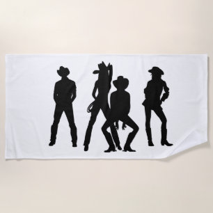 She's a Cowgirl Beach Towel