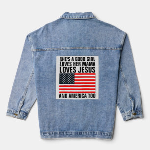 SHES A GOOD GIRL Vintage  Denim Jacket