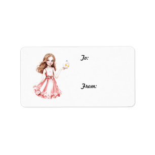 She's a Holiday Princess Label