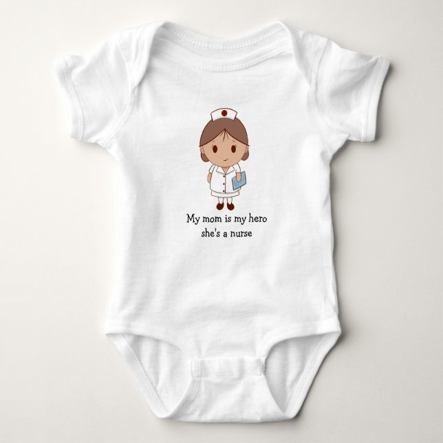 She's A Nurse Baby Bodysuit (Front)