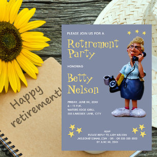 She's A Star - Retirement Party Invitation