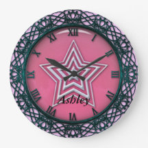 She's A Star Wall Clock