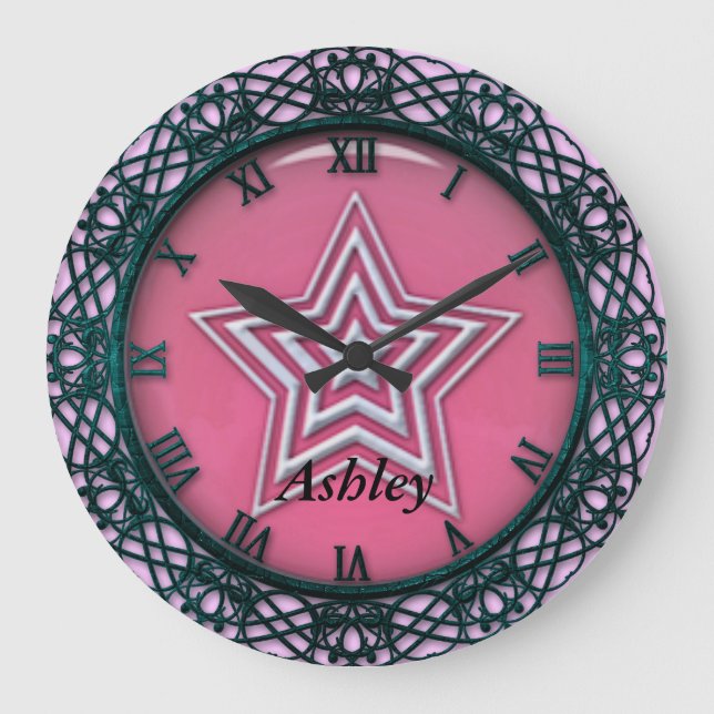 She's A Star Wall Clock (Front)