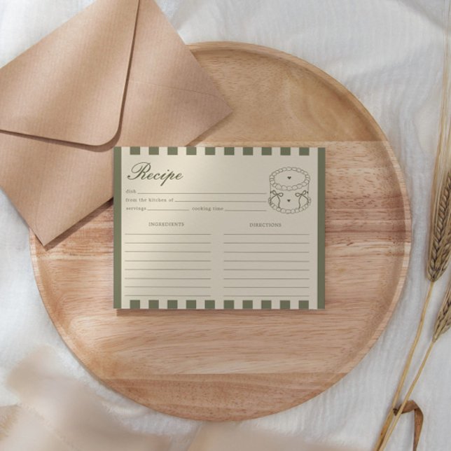 She's A Tini Bit Older Coffee Cake Birthday Recipe Enclosure Card (Creator Uploaded)