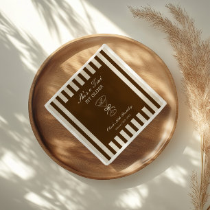 She's A Tini Bit Older Coffee Martini Birthday Napkin