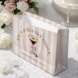 She's a Tini Bit Older Espresso Martini Birthday Large Gift Bag