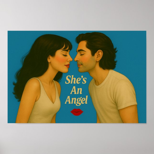"She's An Angel" logo Poster (Front)