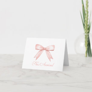 She's Arrived, Thank you Cards, Baby Shower Card