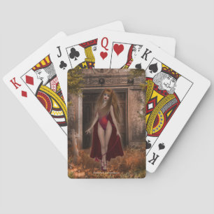 She's Awake Vampire Playing Cards