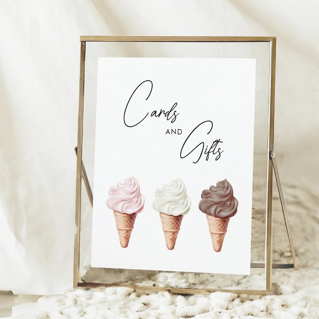 She's Been Scooped Up Bridal Shower Cards & Gifts Poster (Creator Uploaded)