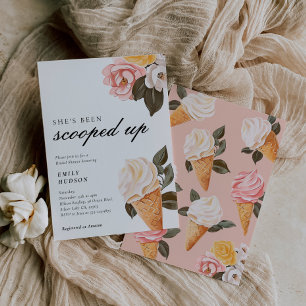 She's Been Scooped Up Bridal Shower Invitation