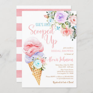 She's Been Scooped Up Bridal Shower Invitation
