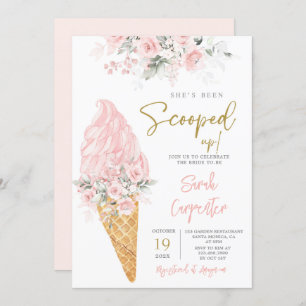She's Been Scooped Up Bridal Shower  Invitation
