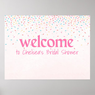 She's Been Scooped Up Bridal Shower Welcome sign