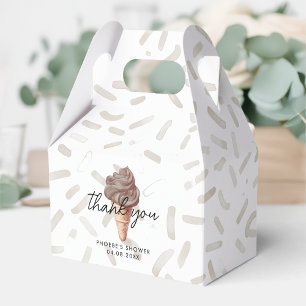 She's Been Scooped Up Chocolate Shower Gable Favour Box