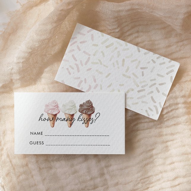 She's Been Scooped Up How Many Kisses Game Enclosure Card (Creator Uploaded)