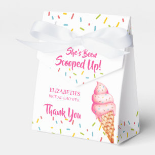 She's been scooped up ice cream bridal shower favour box