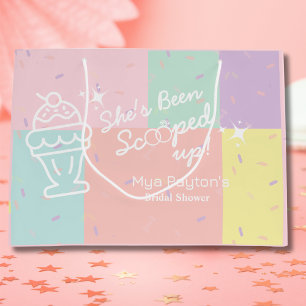 She's Been Scooped Up! Ice Cream Bridal Shower Large Gift Bag