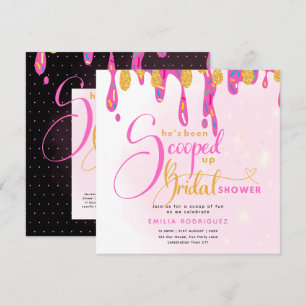 She's Been Scooped Up Icecream Bridal Shower Invitation