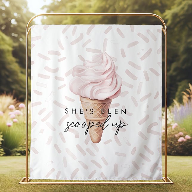 She's Been Scooped Up Strawberry Bridal Backdrop Tapestry (Creator Uploaded)