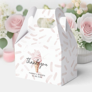 She's Been Scooped Up Strawberry Shower Gable Favour Box