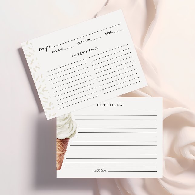 She's Been Scooped Up Vanilla Bridal Recipe Card (Creator Uploaded)